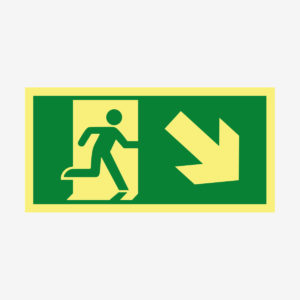 Nödut höger trappa ner ISO