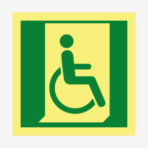 Funktionshindrade nödut höger ISO