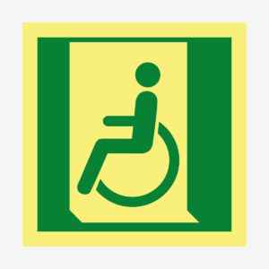 Funktionshindrade nödut vänster ISO