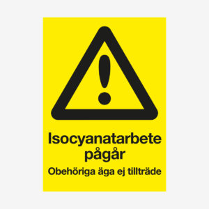 Isocyanatarbete pågår