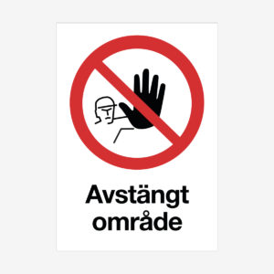Avstängt område