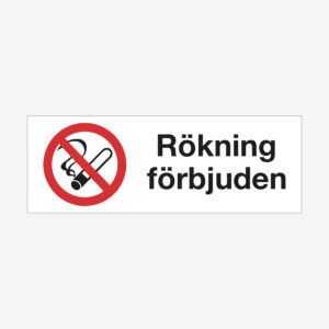 Rökning förbjuden