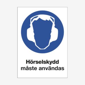 Hörselskydd måste användas