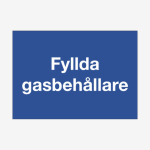 Fyllda gasbehållare